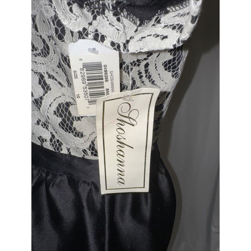 New Shoshanna White Lace Short Sleeve Colorblock A Line Dress w/Pockets Size 10 - Picture 5 of 10